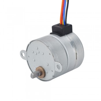  PM Gear Stepper Motor 4 Phase 0.125 Deg 0.4A 117.6 Ncm with 60:1 Spur gearbox Φ35x35.2mm