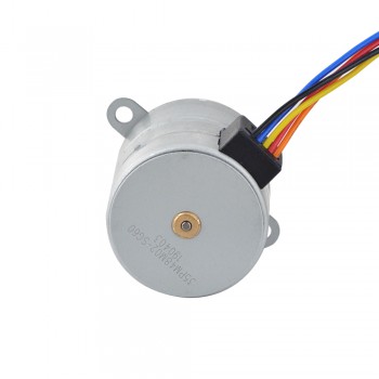  PM Gear Stepper Motor 4 Phase 0.125 Deg 0.4A 117.6 Ncm with 60:1 Spur gearbox Φ35x35.2mm