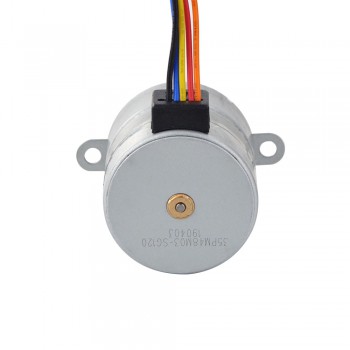 PM Stepper Motor 4 Phase 0.0625 Deg  0.4A 98 Ncm with 120:1 Spur gearbox Φ35x35.2mm