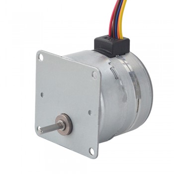 PM Geared Stepper Motor 4 Phase 0.15 Deg 98 Ncm 0.171A with 50:1 Spur gearbox Φ42x38mm