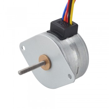 PM External Linear Stepper Motor Precision 1.8 Deg 0.28A Lead 0.5mm/0.0197" Lead Screw 21.5mm Φ35x22mm