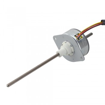 PM Precision Non-Captive Linear Stepper Motor 0.46A Lead 1.22mm/0.047" Lead Screw 139.7mm Φ35x17.5mm