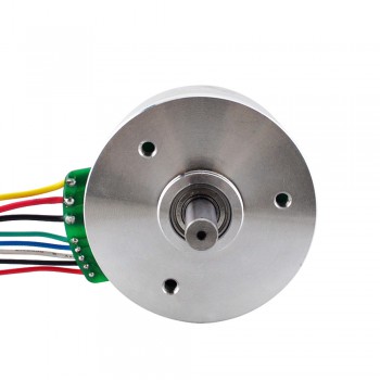  Brushless DC External Rotor Motor 24V 3740RPM 0.284Nm 100W 5.3A Ф61.2x34mm