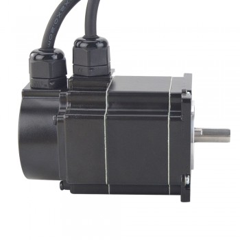 Waterproof Nema 23 Closed Loop Stepper Motor P Series IP65 1.8 Deg 1.2Nm 4A 2 Phase with Encoder 1000CPR 