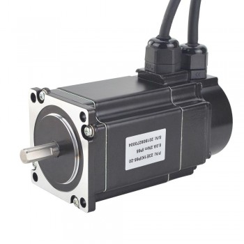 Waterproof Nema 23 Closed Loop Stepper Motor 2 Phase P Series IP65 1.8 Deg 2Nm 5.0 A with Encoder 1000CPR