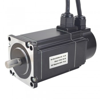 Waterproof Nema 24 Closed Loop Stepper Motor P Series IP65 1.8 Deg 3Nm 5.0A 2 Phase with Encoder 1000CPR