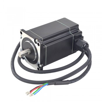 Waterproof Nema 24 Stepper Motor 1.8 Deg 5.0A 3Nm P Series IP65 2 Phase Water Resistant Stepper Motor