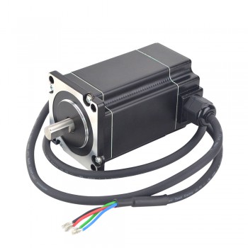 Waterproof Nema 24 Stepper Motor 1.8 Deg 5.0A 3Nm P Series IP65  2 Phase Water Resistant Stepper Motor