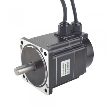 防水 Nema 34 闭环步进电机 P 系列 IP65 1.8 度 4.5Nm 6.0 A 带编码器 1000CPR