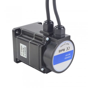 Waterproof Nema 34 Closed Loop Stepper Motor P Series IP65 1.8 Deg 4.5Nm 6.0 A with Encoder 1000CPR