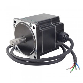 Waterproof Nema 34 Stepper Motor 1.8 Deg 6.0A 4.5Nm P Series IP65  2 Phase Water Resistant Stepper Motor