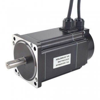 Waterproof Nema 34 Closed Loop Stepper Motor P Series IP65 1.8 Deg 8.5Nm 6A 2 Phase with Encoder 1000CPR