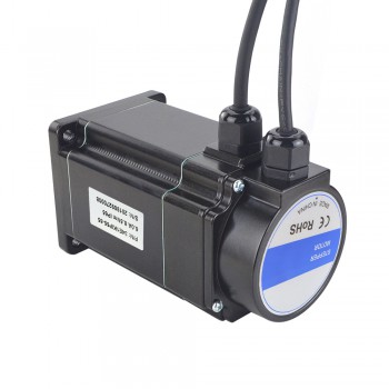 Waterproof Nema 34 Closed Loop Stepper Motor P Series IP65 1.8 Deg 8.5Nm 6A 2 Phase with Encoder 1000CPR