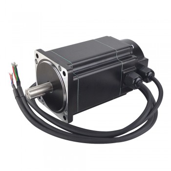 Waterproof Nema 34 Closed Loop Stepper Motor P Series IP65 1.8 Deg 8.5Nm 6A 2 Phase with Encoder 1000CPR