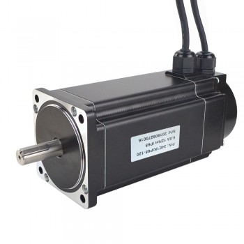 Waterproof Nema 34 Closed Loop Stepper Motor P Series IP65 1.8 Deg 12Nm 6A 2 Phase with Encoder 1000CPR