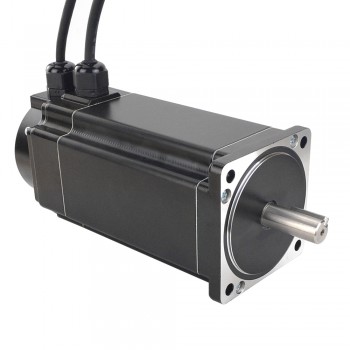 Waterproof Nema 34 Closed Loop Stepper Motor P Series IP65 1.8 Deg 12Nm 6A 2 Phase with Encoder 1000CPR