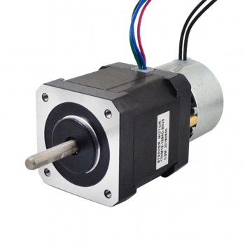 Nema 17 Stepper Motor Bipolar 0.9 Deg 0.65Nm(92oz.in) 1.68A 2.80V with Non-excited Brake