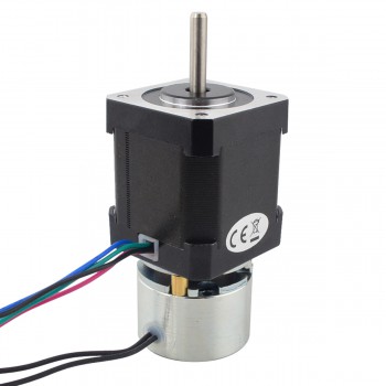 Nema 17 Stepper Motor Bipolar 0.9 Deg 0.65Nm(92oz.in) 1.68A 2.80V with Non-excited Brake