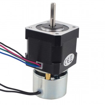 Nema 17 Stepper Motor Bipolar 1.8 Deg 0.65Nm(92oz.in) 2A 2.20V with Non-excited Brake