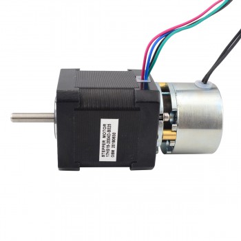 Nema 17 Stepper Motor Bipolar 1.8 Deg 0.65Nm(92oz.in) 2A 2.80V with Non-excited Brake