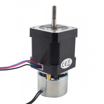 Nema 17 Stepper Motor Bipolar 1.8 Deg 0.65Nm(92oz.in) 2A 2.80V with Non-excited Brake