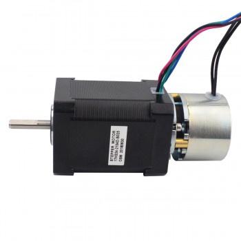 Nema 17 Stepper Motor Bipolar 1.8 Deg 0.65Nm(92oz.in)  2.1A 3.36V with Non-excited Brake