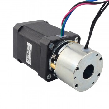 Nema 17 Stepper Motor Bipolar 1.8 Deg 0.65Nm(92oz.in)  2.1A 3.36V with Non-excited Brake