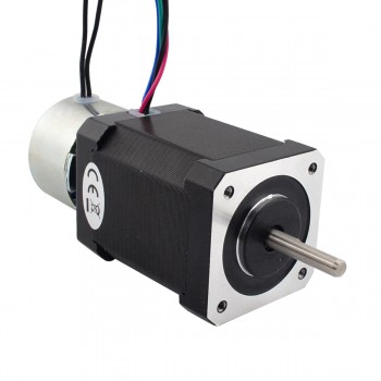 Nema 17 Stepper Motor Bipolar 1.8 Deg 0.65Nm(92oz.in) 2.1A 3.36V with Non-excited Brake