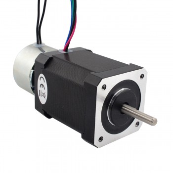 Nema 17 Stepper Motor Bipolar 1.8 Deg 0.65Nm(92oz.in)  2.1A 3.36V with Non-excited Brake