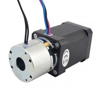 Nema 17 Stepper Motor Bipolar 1.8 Deg 0.65Nm(92oz.in)  2.1A 3.36V with Non-excited Brake