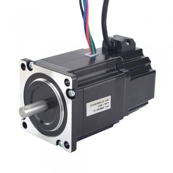 Nema 23 Stepper Motor P Series 1.8 Deg 1.2Nm/169.97oz.in 4.0A 2 Phase with Electromagnetic Brake