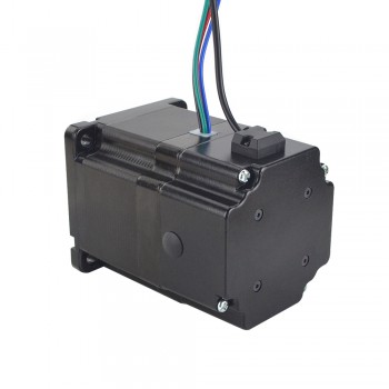 Nema 34 Stepper Motor P Series 1.8 Deg 4.5Nm/637.38oz.in 6.0A 2 Phase with Electromagnetic Brake