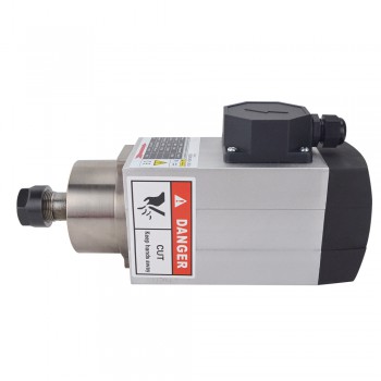 1.5KW Square Air Cooled Spindle Motor 380V 3.8A 18000RPM 300Hz ER20 Collet CNC Spindle Motor 