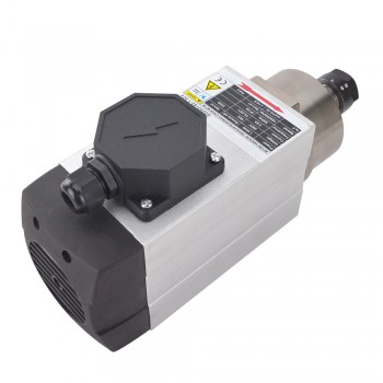 1.5KW Square Air Cooled Spindle Motor 380V 3.8A 18000RPM 300Hz ER20 Collet CNC Spindle Motor 