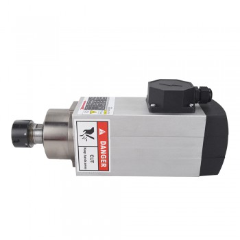 2.2KW Square Air Cooled Spindle Motor 380V 18000RPM 300Hz ER25 Collet CNC Engraving Router Milling Grinding Machine