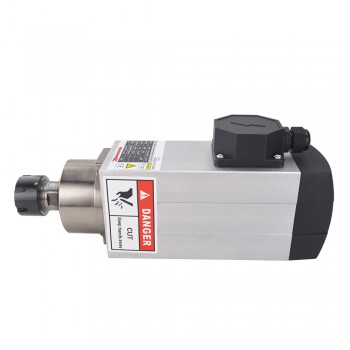 2.2KW Air Cooled Square Spindle Motor220V 10A 18000RPM 300Hz ER25 Collet CNC VFD AC Spindle Motor