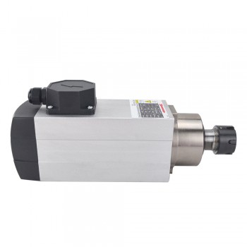 2.2KW Air Cooled Square Spindle Motor220V 10A 18000RPM 300Hz ER25 Collet CNC VFD AC Spindle Motor