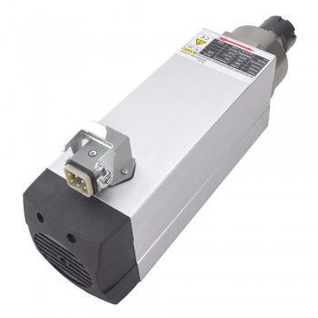 3.5KW  Air Cooled Square Spindle Motor380V 18000RPM 300Hz ER25 Collet VFD CNC Spindle Motor