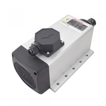 3.5KW Square Air Cooled Spindle Motor 380V 18000RPM 300Hz ER20 Collet VFD CNC Spindle Motor