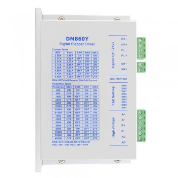Digital Stepper Driver for Nema 34 Motor Y Series 2.4-7.2A AC18V-80V / DC 36V-110V
