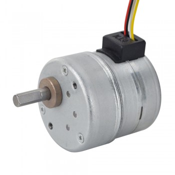 PM Stepper motor Φ35x36.2mm 2 Phase 0.694 Deg 0.24A 69.58Ncm with 10.8:1 Spur gearbox