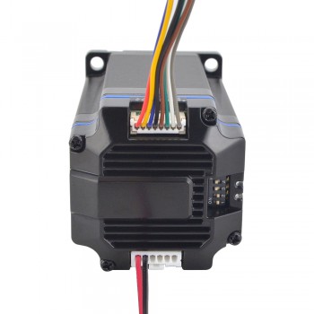 Nema 24 Integrated Closed Loop Stepper Servo Motor 24-50V DC  3.0Nm 1000CPR ESS Series