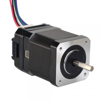 Nema 17 Integrated Stepper Motor 1.8 Deg 0.44Nm(62.32 oz-in) 1.68A with Driver 10-30VDC ISD02