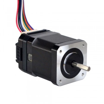 Integrated Nema 17 Stepper Motor 1.8 Deg 0.44Nm(62.32 oz-in) 1.68A with Controller10-30VDC ISC02