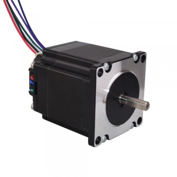 Nema 23 Integrated Stepper Motor with Driver 1.8 Deg 126 Ncm(178.4oz.in) 12-38VDC 2.8A ISD04