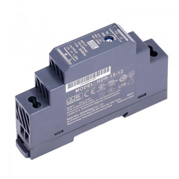MeanWell HDR-15-12 Switching Power Supply 15W 12VDC 1.25A 115/230VAC DIN Rail Power Supply