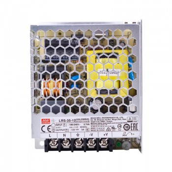 Mean Well LRS-35-12 CNC Power Supply 35W 12VDC 3A 115/230VAC Enclosed Switching Power Supply