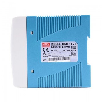 Mean Well MDR-10-24 CNC Power Supply 10W 24VDC 0.42A 115/230VAC DIN Rail Power Supply