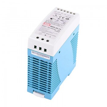 Mean Well MDR-60-24 Switching Power Supply 60W 24VDC 2.5A 115/230VAC DIN Rail Power Supply