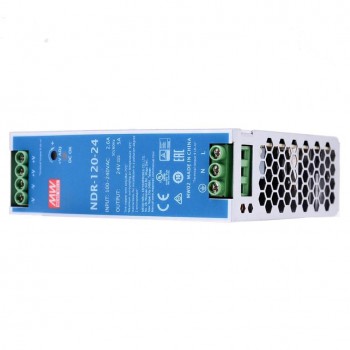 Meanwell NDR-120-24 Switching Power Supply 120W 24VDC 5A 115/230VAC DIN Rail Power Supply
